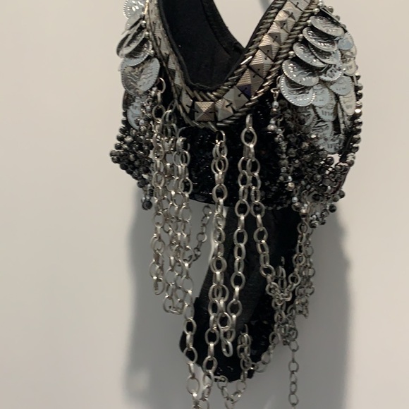 Fun sequin party halter top - Picture 3 of 5